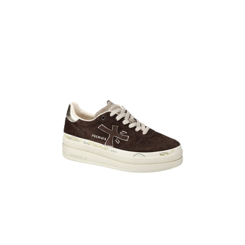 Sneakers Donna Micol 7894, con tomaia scamosciata e logo laterale in tono colore